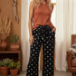 Scuba Polka Dot Wide Leg Pants