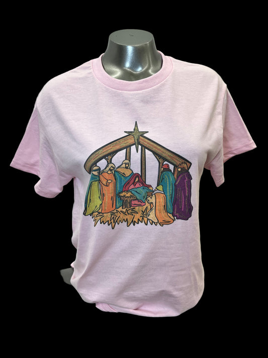nativity scene tee