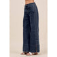 MID RISE FLARE BOTTOM DENIM JEANS WITH SIDE PEARL