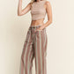 ECLECTIC STRIPE LINEN PANTS