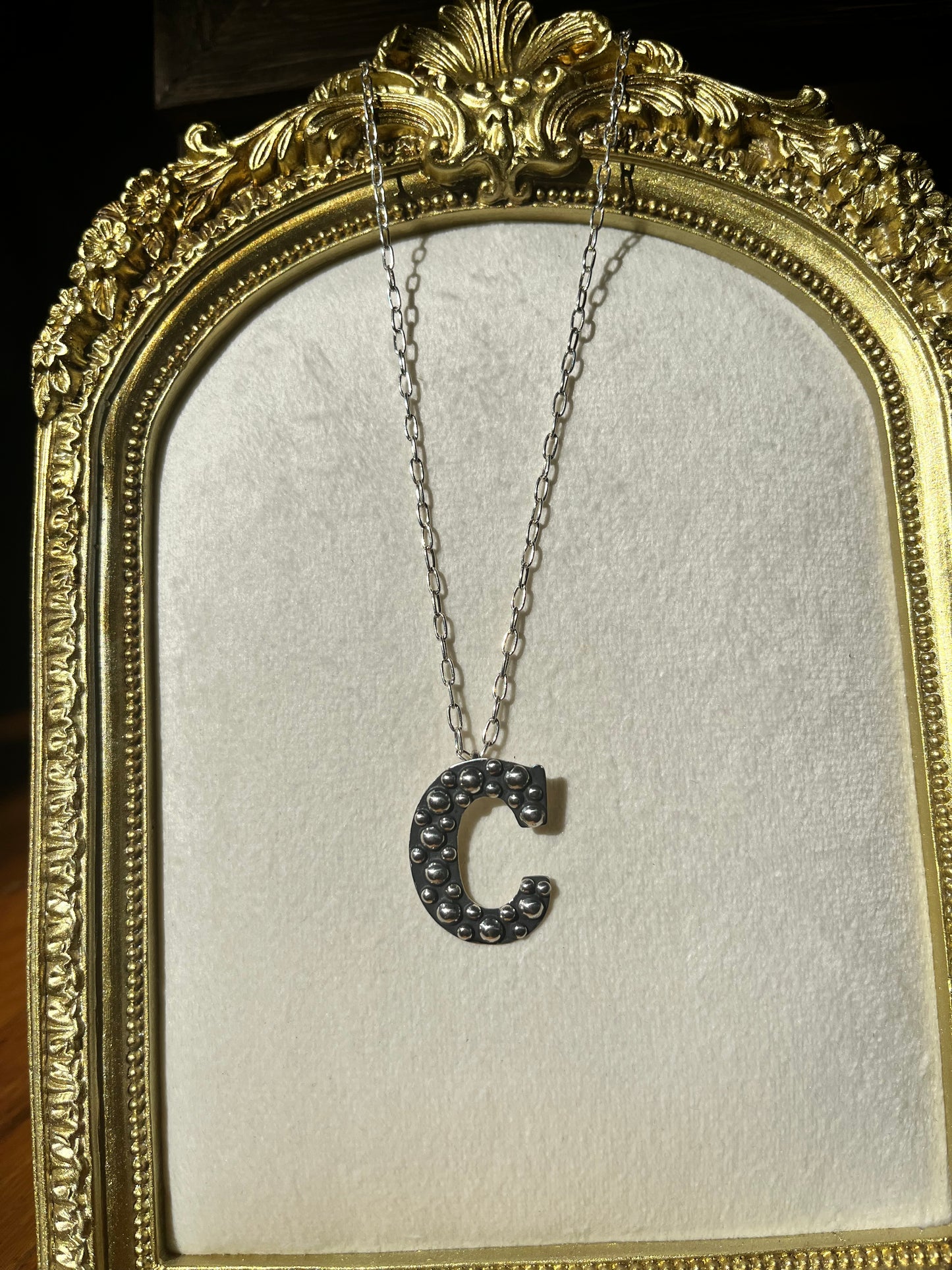 Sterling silver initial necklaces