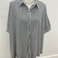 Oversized stripe button down shirts
