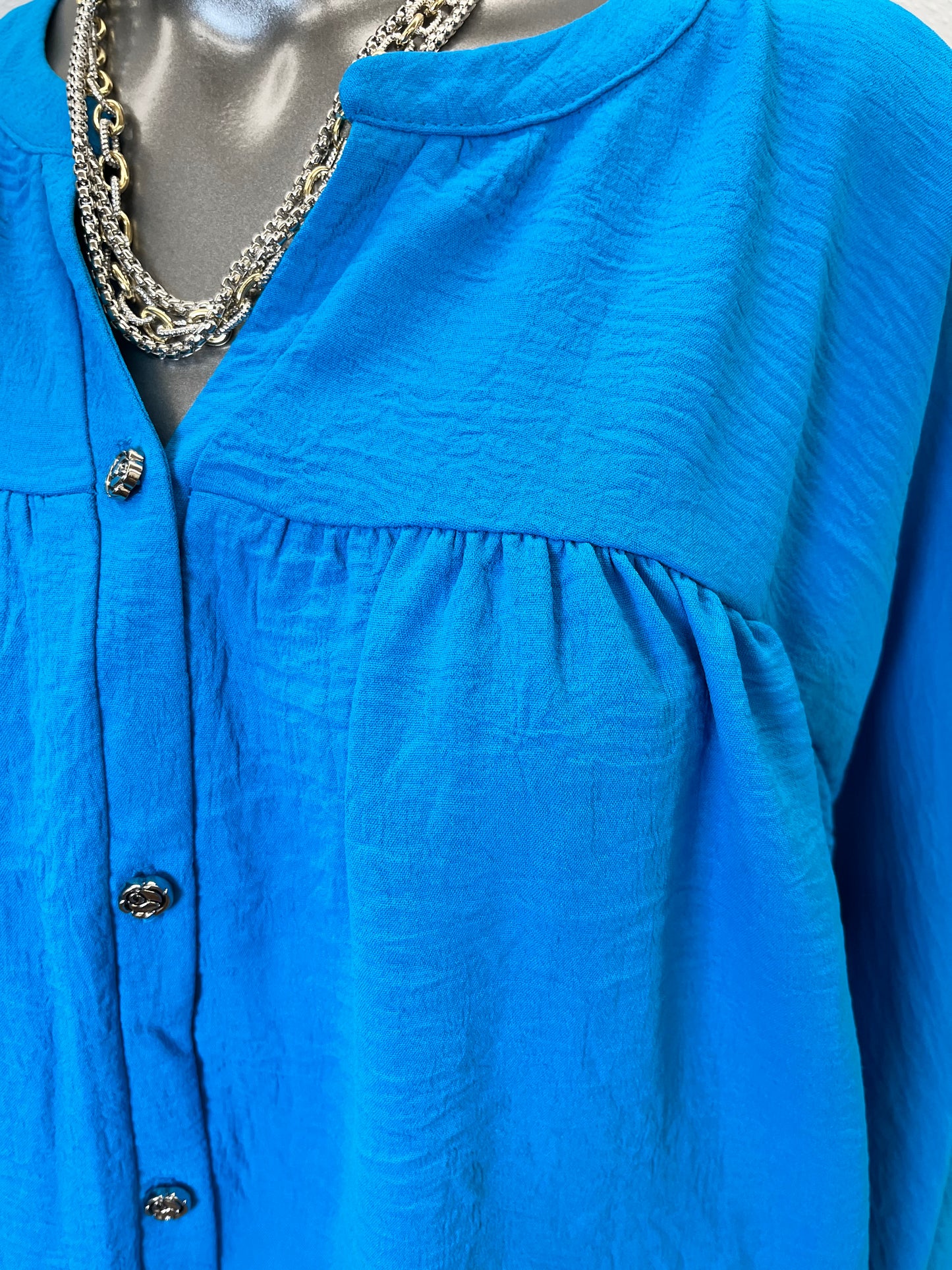 Turquoise  button butterfly