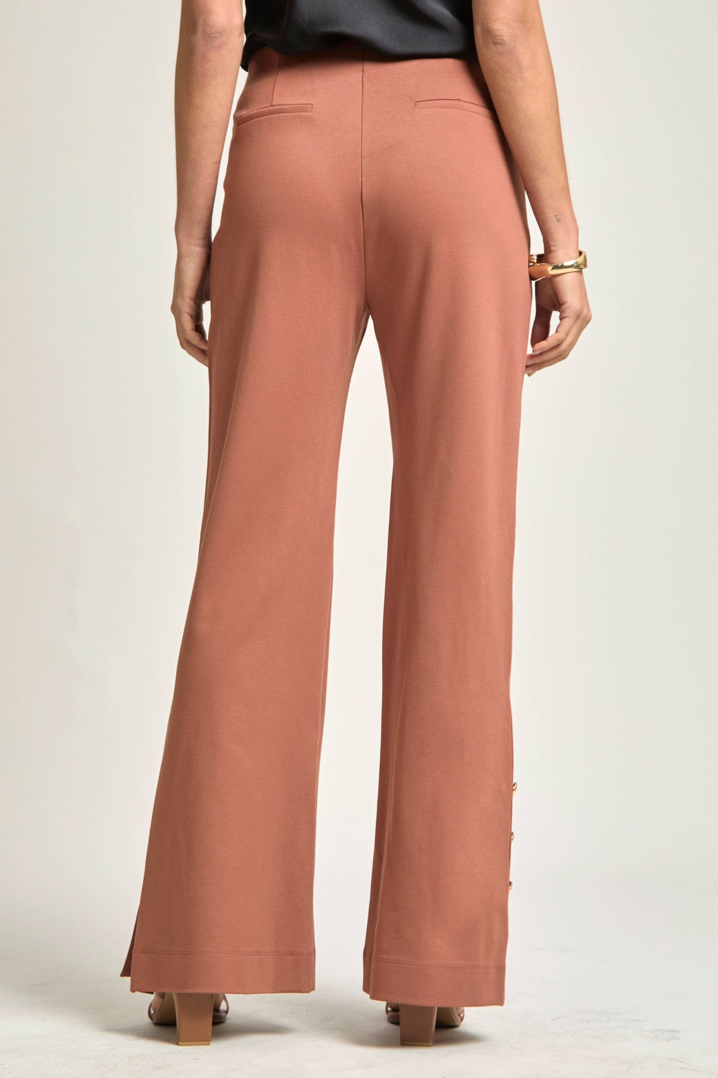 Magic Gala Button-Hem Pants