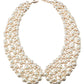 Collar Necklace - Cream Pearl