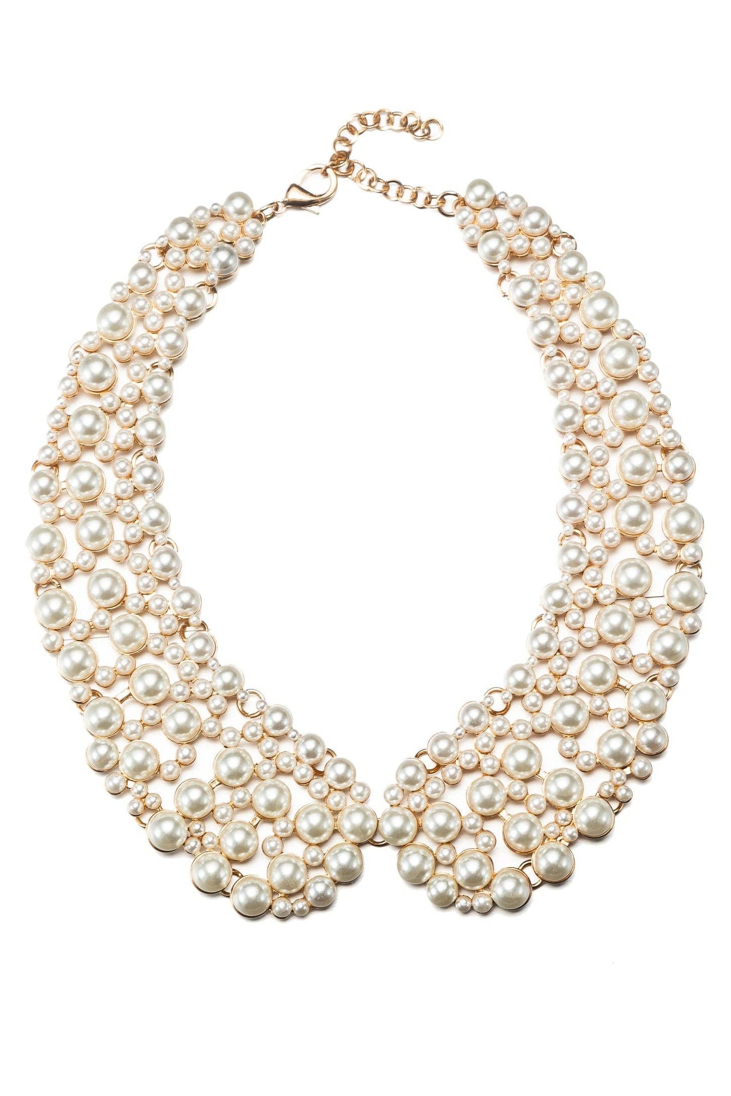 Collar Necklace - Cream Pearl