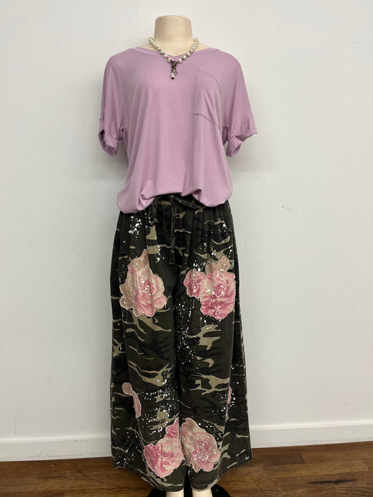 Camo Bloom Pants
