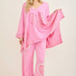 Mineral Washed Valentines day Heart Poncho