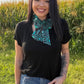 Cowgirl cluster tie top