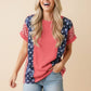 Americana-inspired knit top