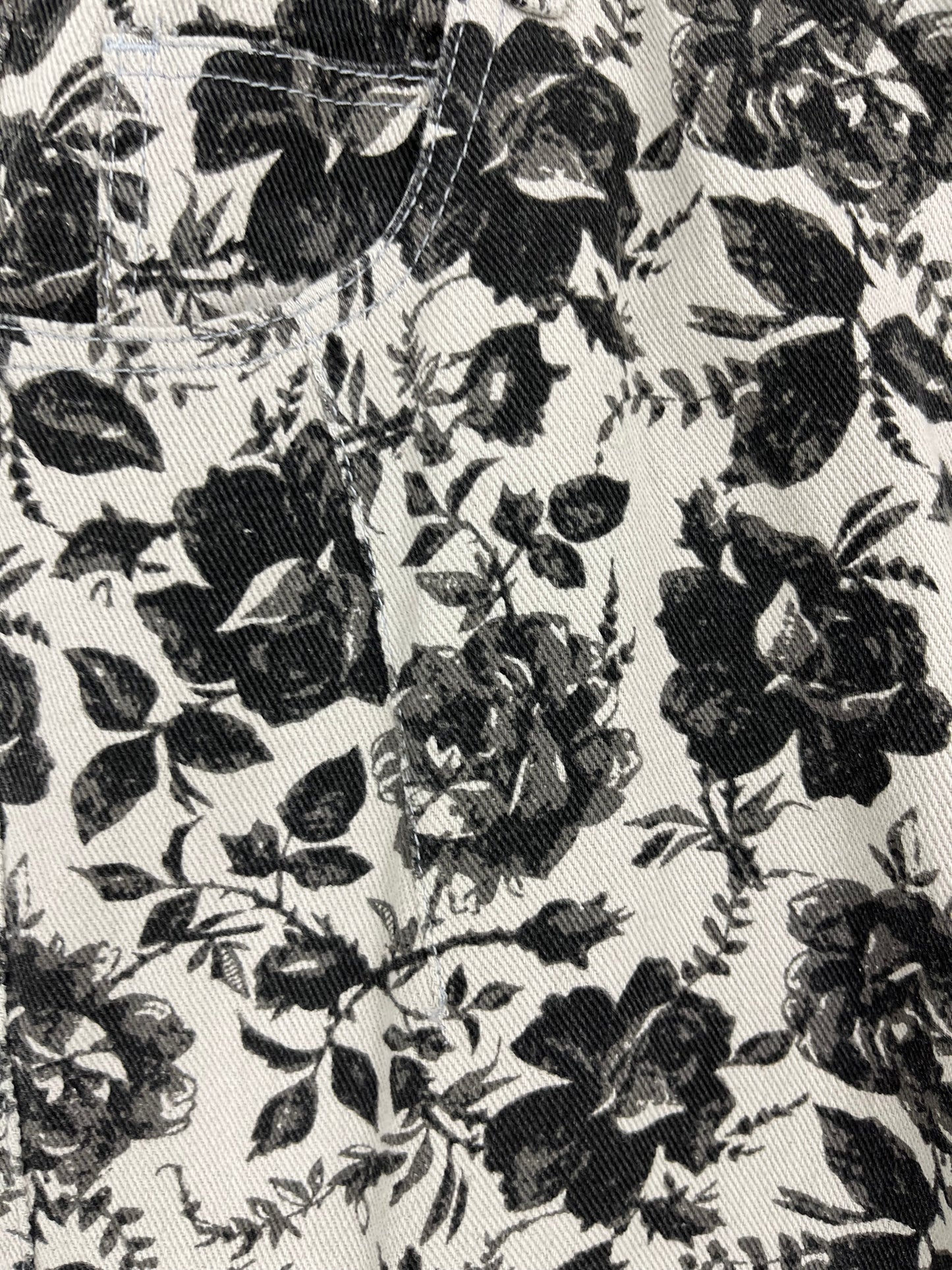 Rose printed twill barrel prints