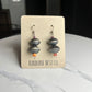 Orange/purple navajo earrings