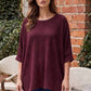 Oversized Crochet Knit Top