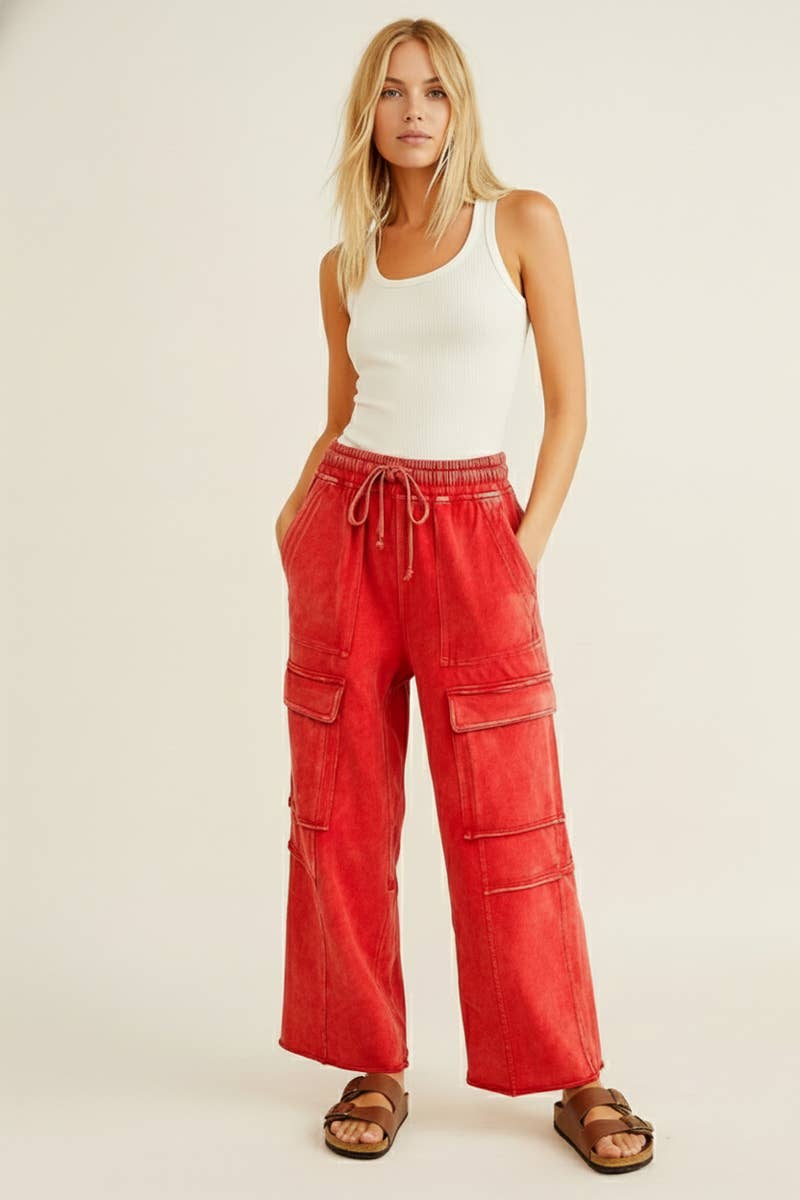 Jolly Red Cargo Pants