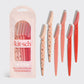 Recycled Plastic Dermaplaners 6pc Set - Asstd Cherry Blossom