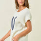 HORSESHOE RIBBED SWEATER VEST - 45223T
