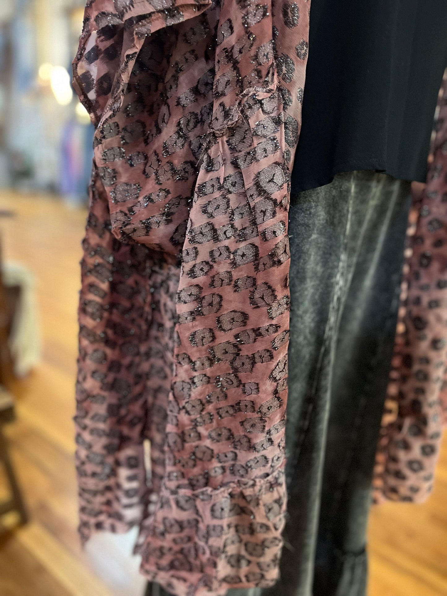 Glimmer cheetah kimono