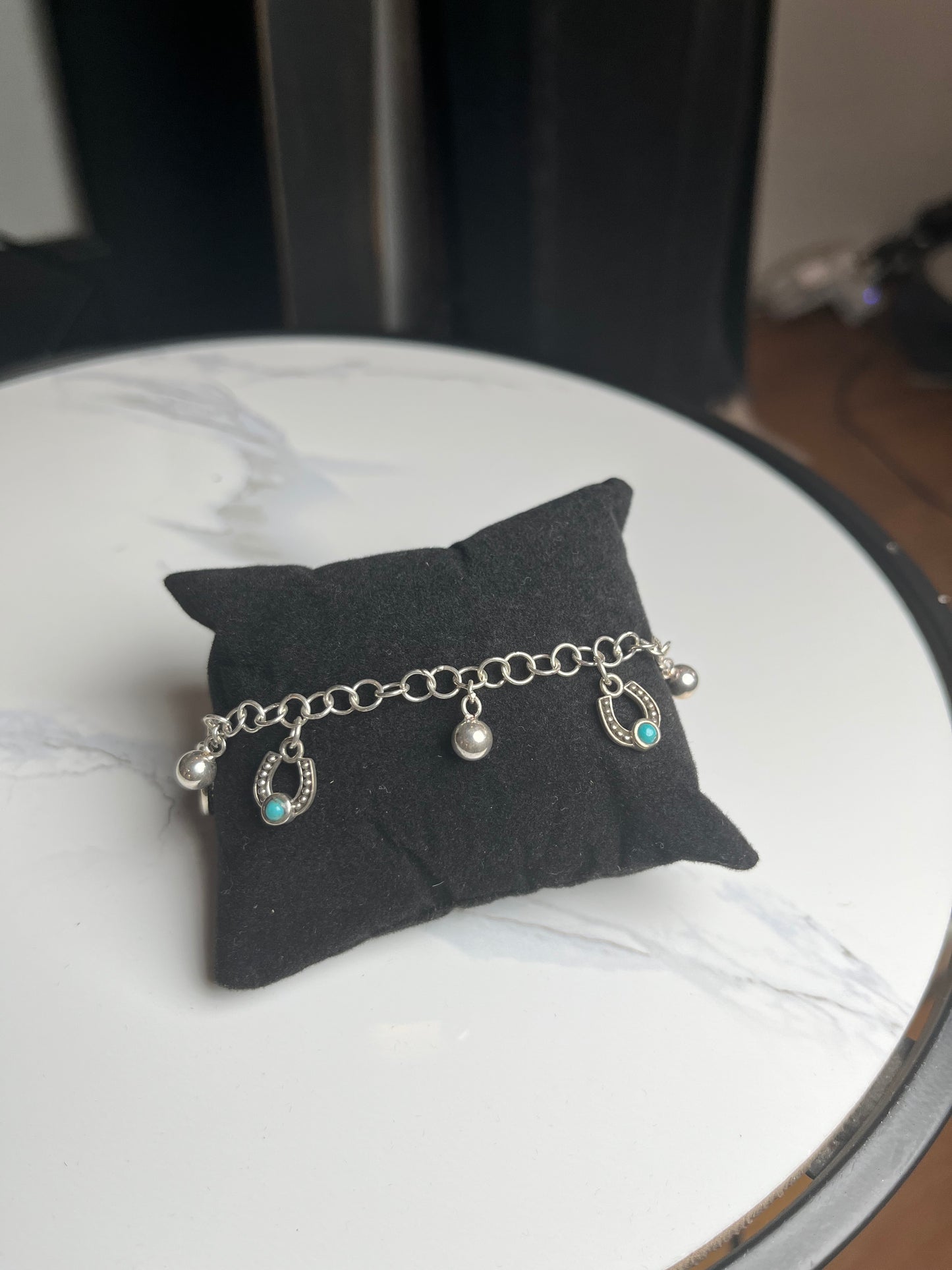Horseshoe sterling bracelet