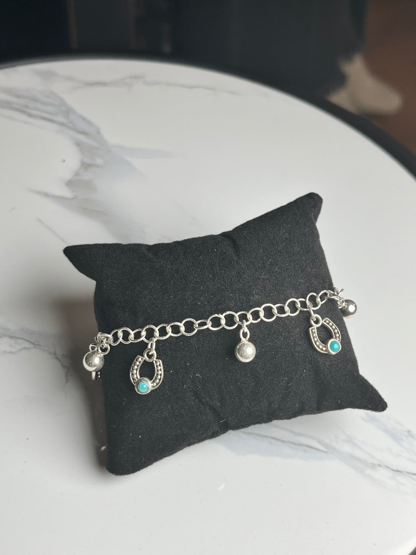 Horseshoe sterling bracelet
