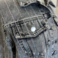Rhinestone black denim jacket