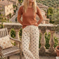 Scuba Polka Dot Wide Leg Pants