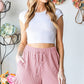URBAN RIB SOLID CASUAL SHORT PANTS