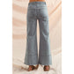 MID RISE FLARE BOTTOM DENIM JEANS WITH SIDE PEARL
