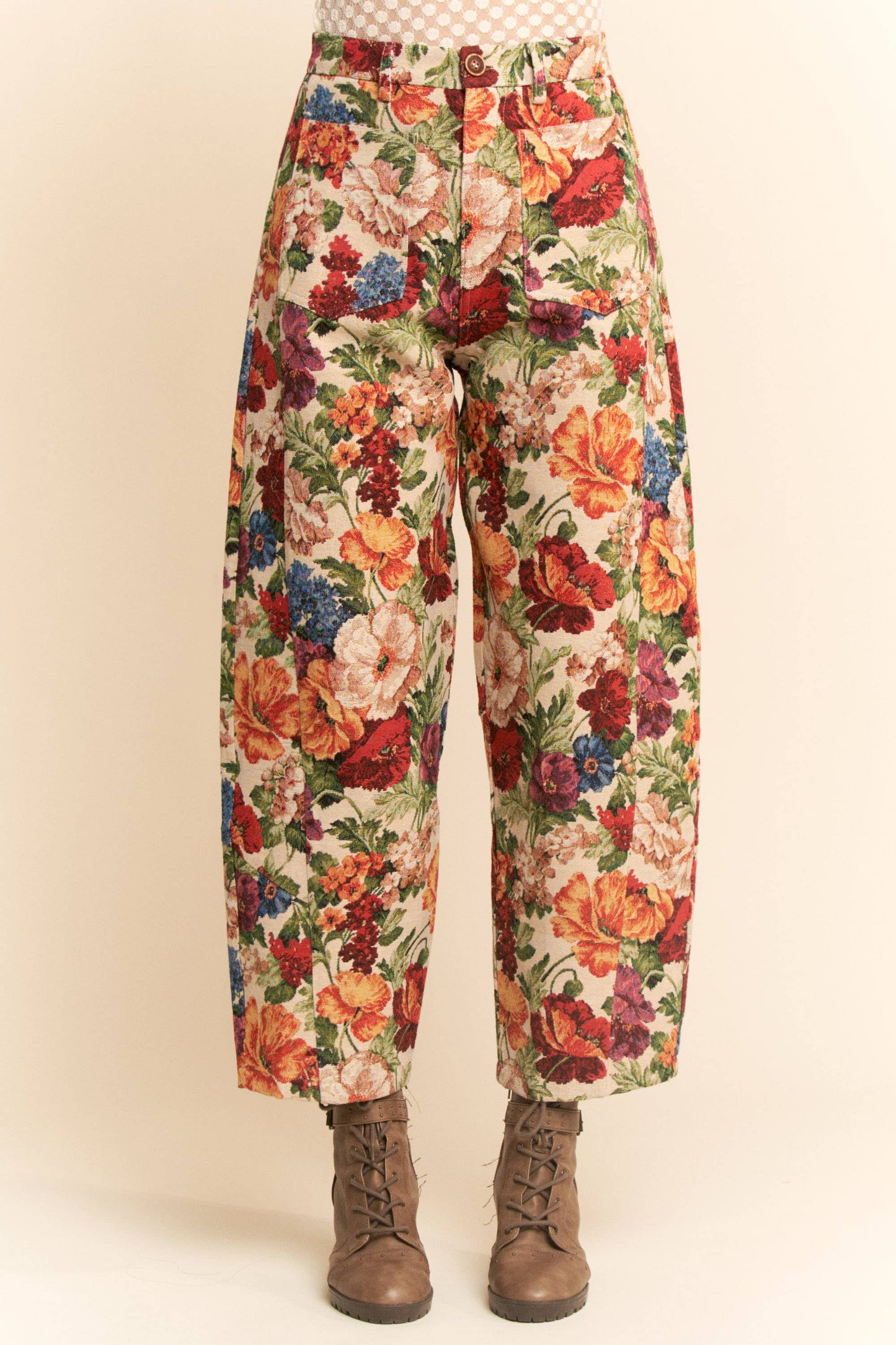 FLOWER MESH CARGO JOGGERS