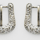 Western Theme Belt Buckle Post Back Earring
