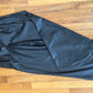 Black leather pull on pants