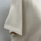 Viscose mock neck short sleeve boxy sweater