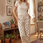 Scuba Polka Dot Wide Leg Pants