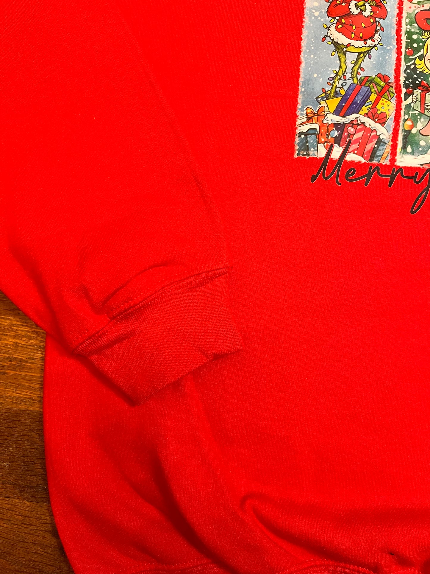 Whoville Christmas red sweatshirt