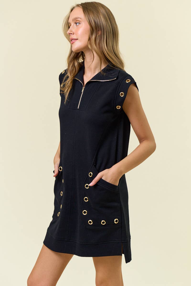 GROMMET DETAIL Dress
