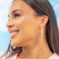 Floral Beaded Hoop Earrigns