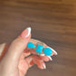 Three Stone Turquoise S/S Ring