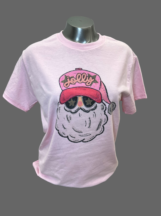 trucker hat Santa jolly shirt