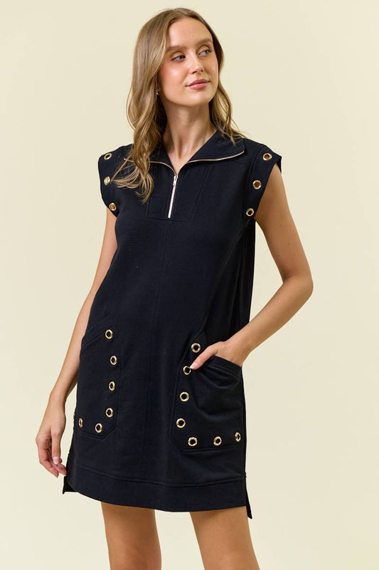 GROMMET DETAIL Dress