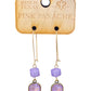 Square crystal bead earring with Austrian crystal - LC