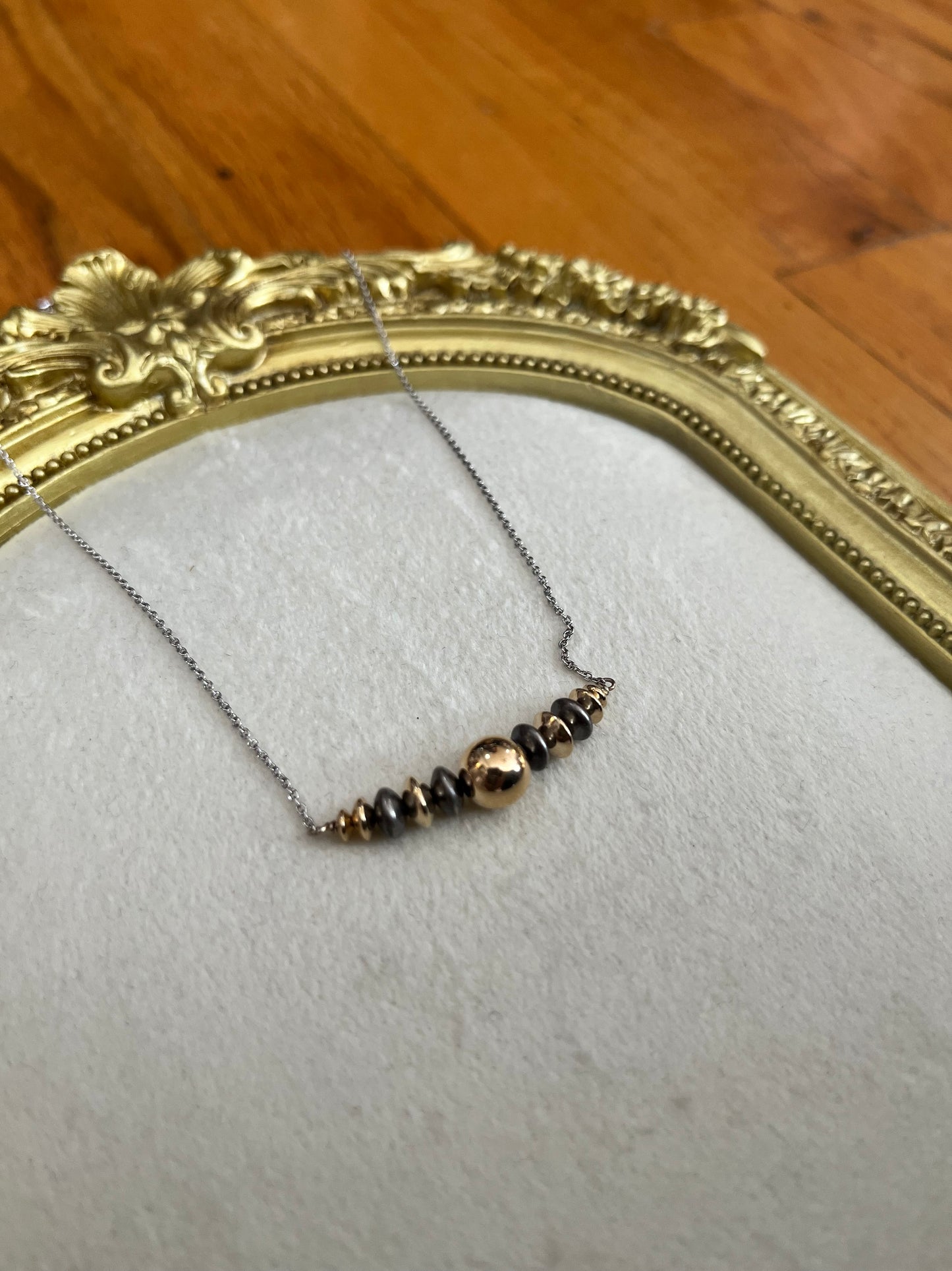 Gold Navajo Pearls Necklace