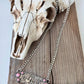 Western Style Queen Dolly Guitar Bar Pendant Necklace