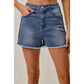 DENIM SHORT SIDE SEAM BRAIDS