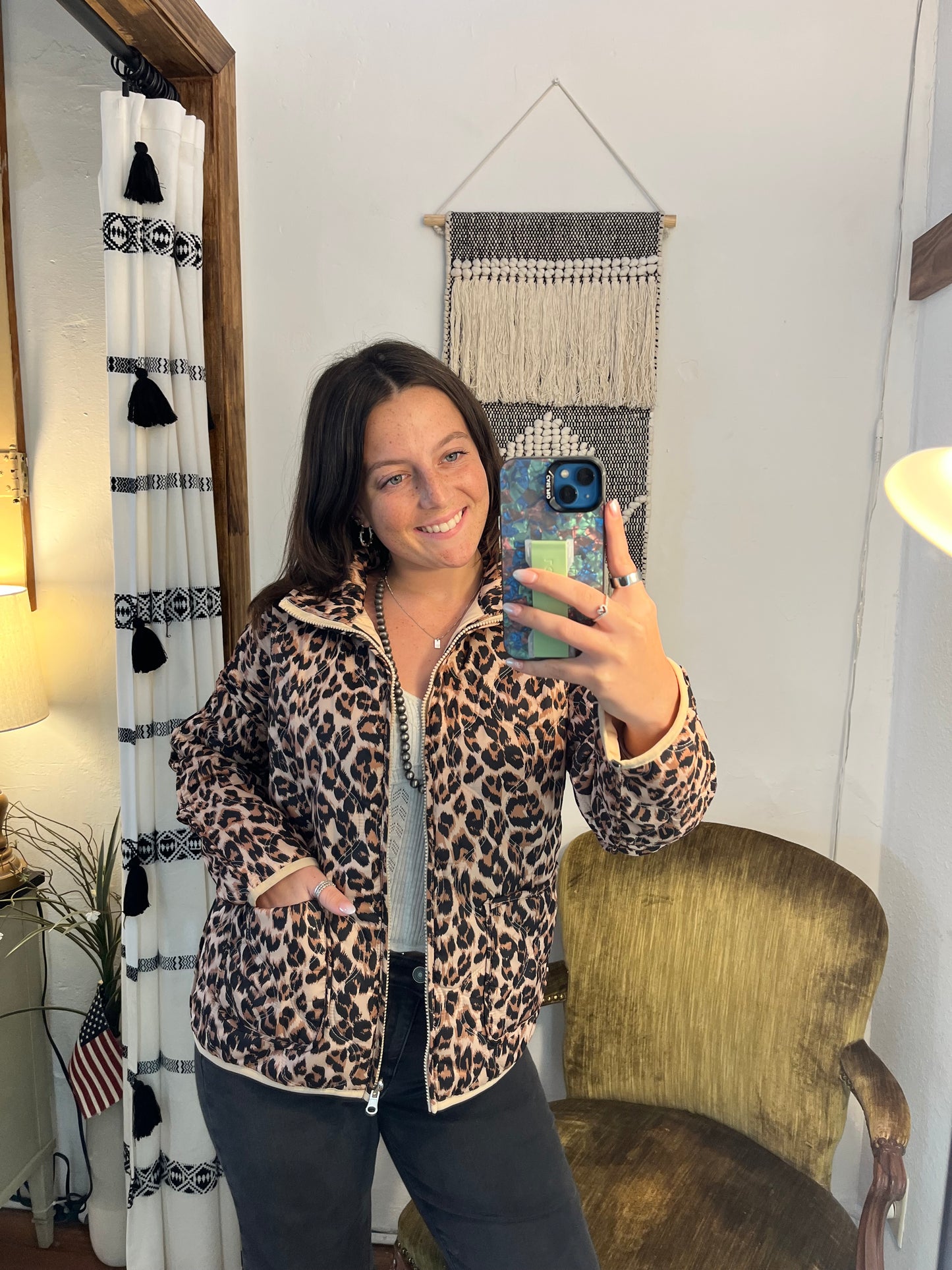 Cozy Cloud Jacket in Leopard