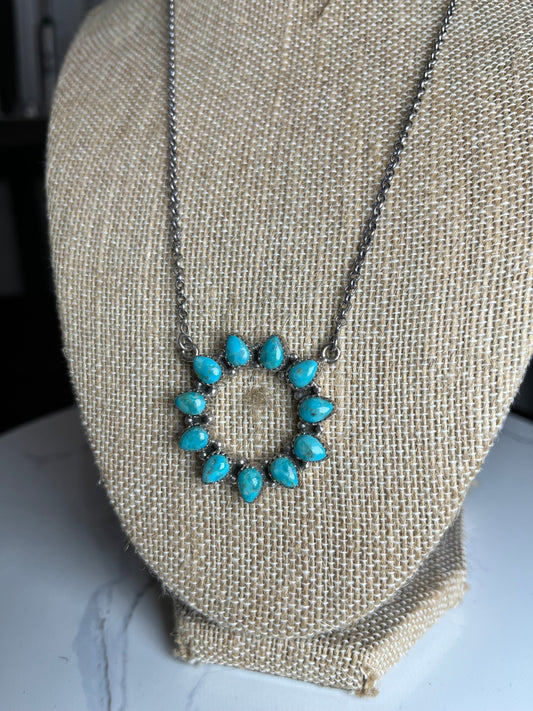 Hada circle turquoise turquoise