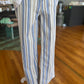 Multi striped wide legged Britches
