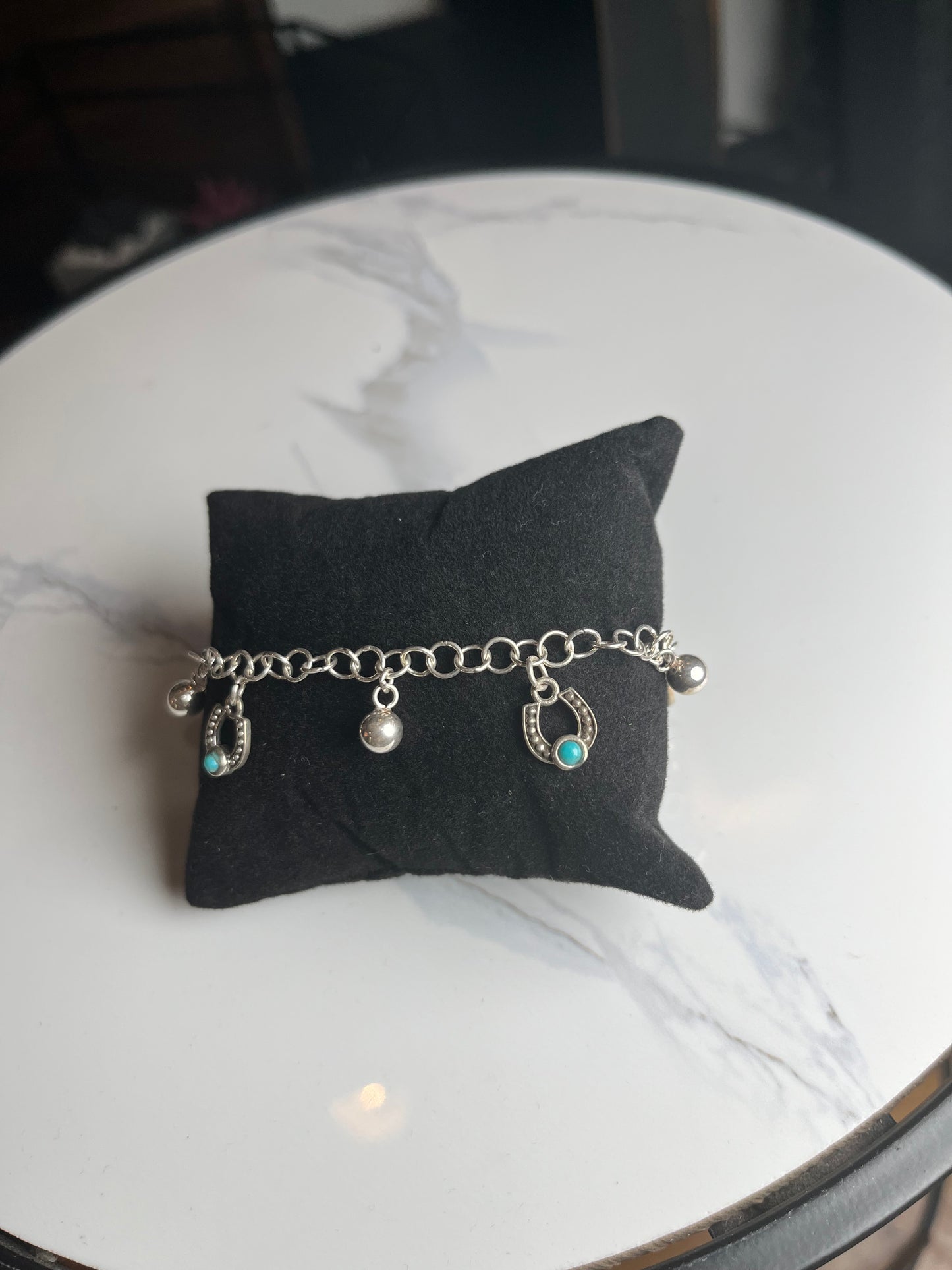 Horseshoe sterling bracelet