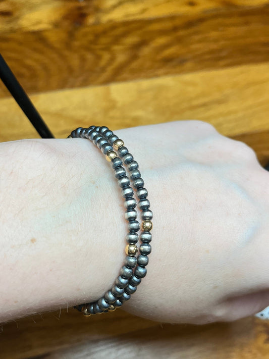 Gold Navajo 4mm Bracelets