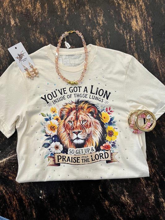 A lion inside of those lungs