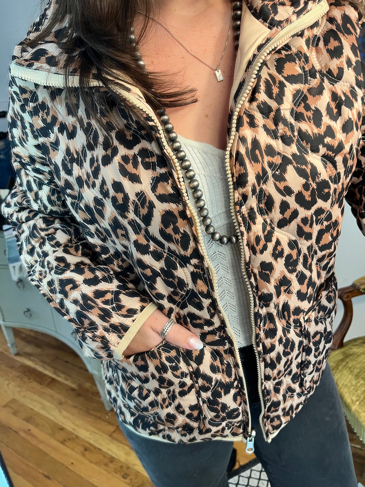 Cozy Cloud Jacket in Leopard