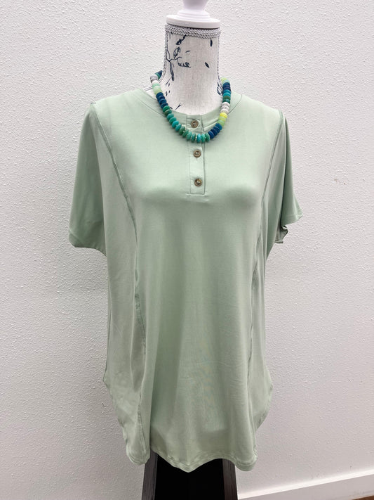 Sage short sleeve Top